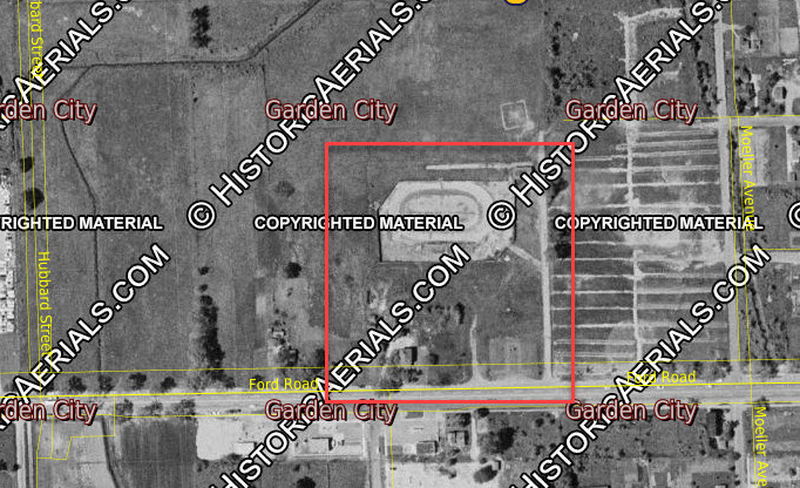 Memorial Speedway - 1957 Aerial (newer photo)